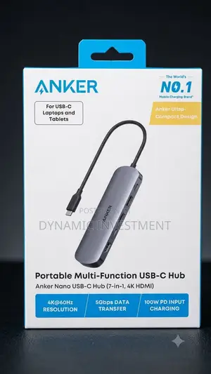 Anker Laptop Macbook Nano USB-C Hub 7-in-1, , HDMI 60Hz, 5Gbps