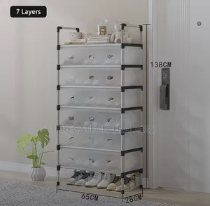 7-Layer Foldable Shoe Organizer Rack
