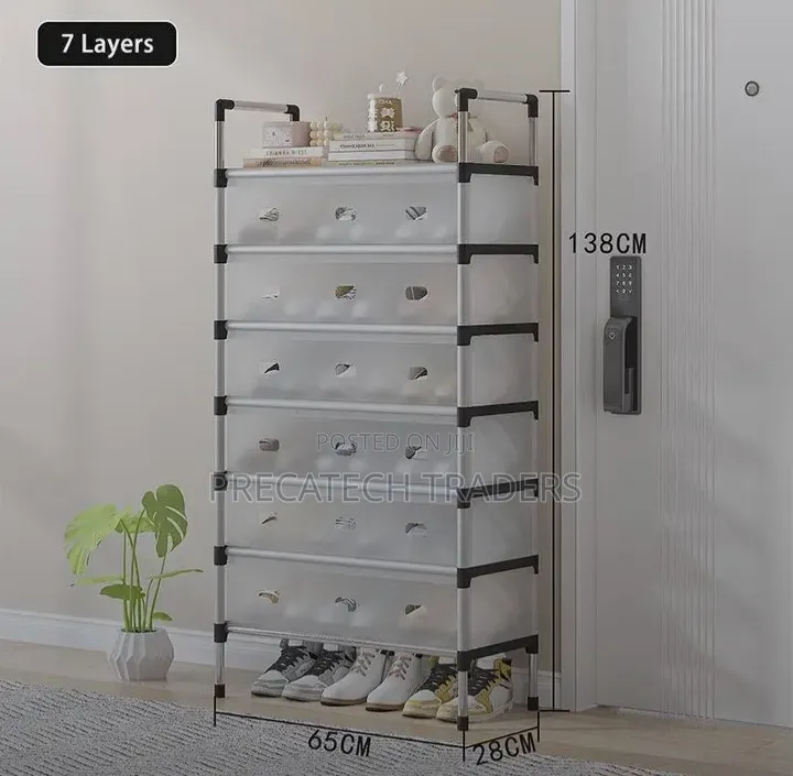 7-Layer Foldable Shoe Organizer Rack