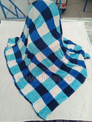 Sherman Checked Velvet Throw Blanket – Large Multipurpose Blanket
