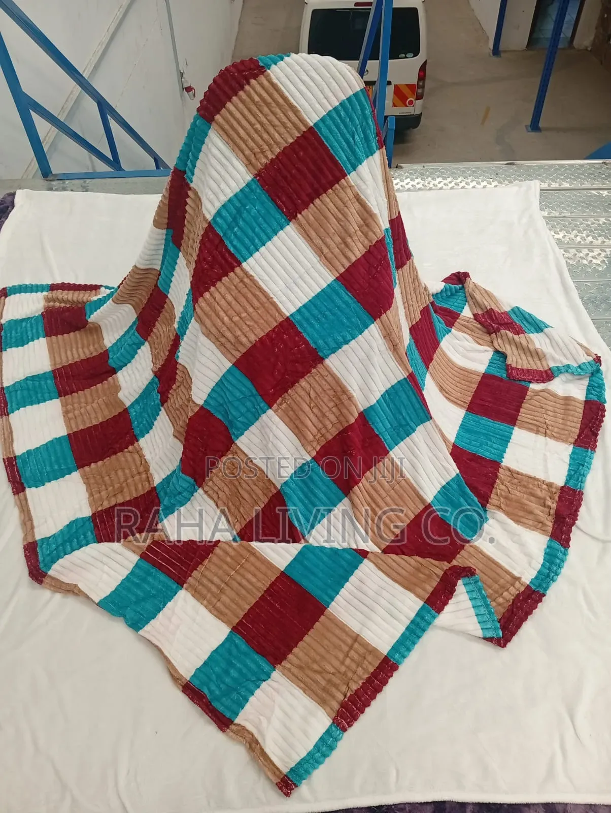 Sherman Checked Velvet Throw Blanket – Large Multipurpose Blanket