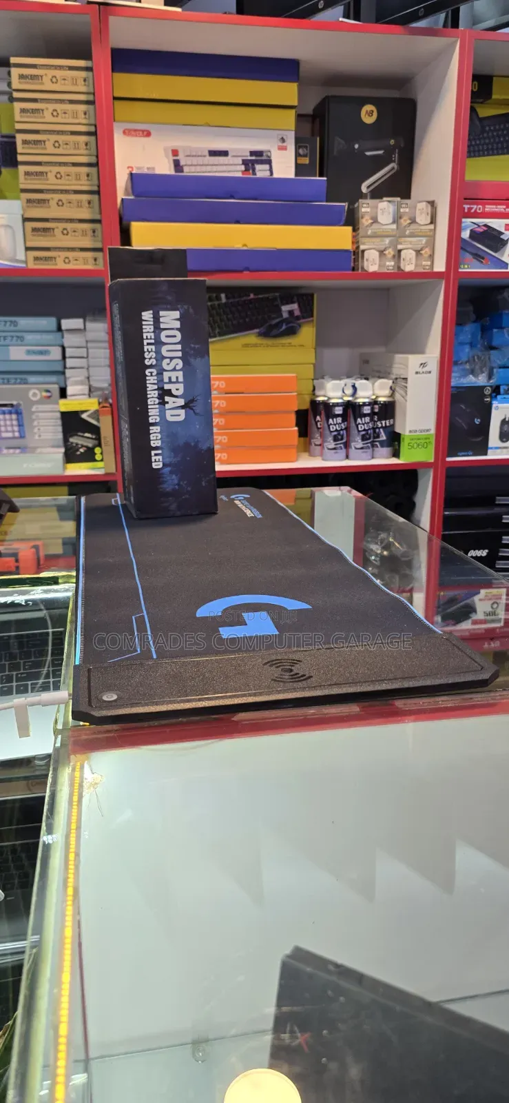 Mousepad With RGB Lighting and Support Wireless Charging