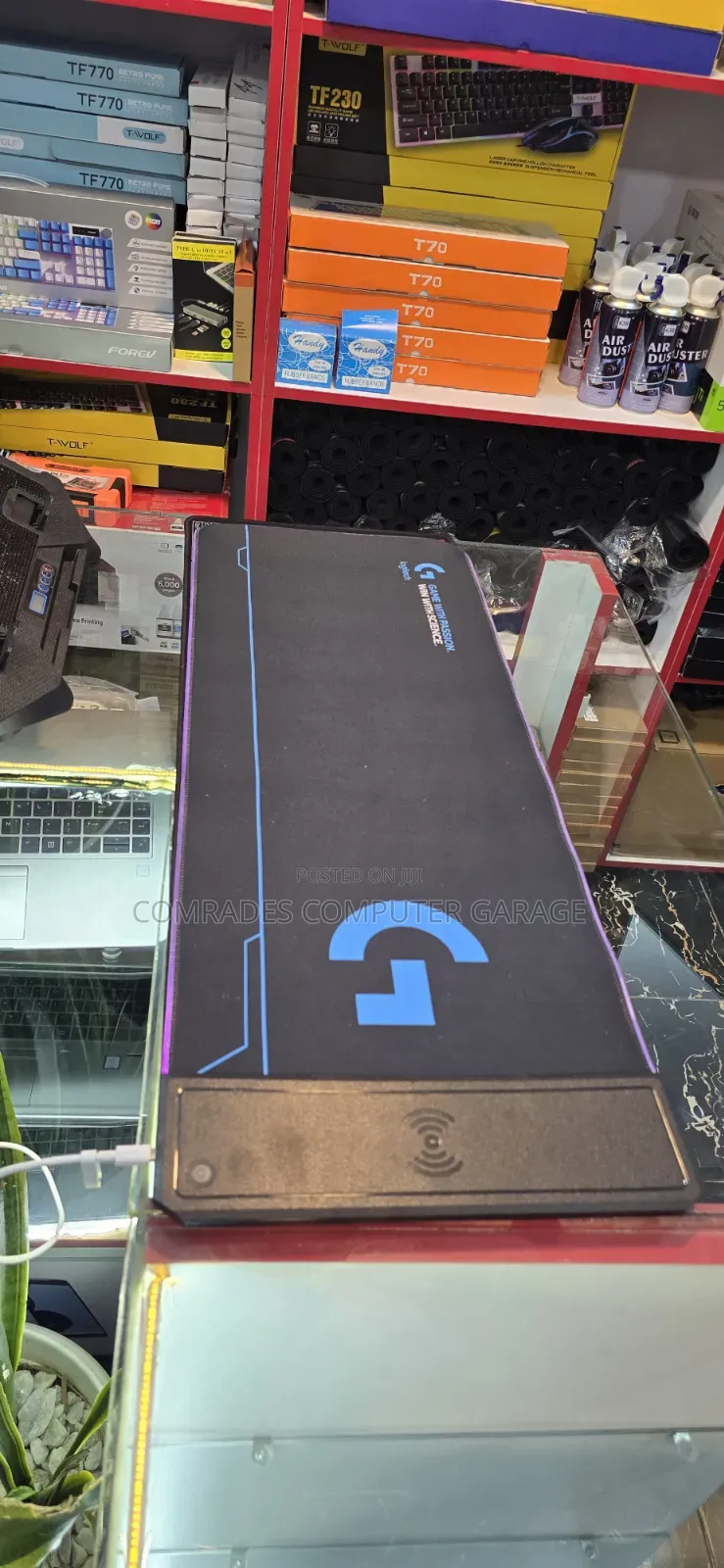 Mousepad With RGB Lighting and Support Wireless Charging