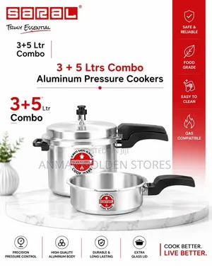 3 + 5 LTR Combo Aluminum Pressure Cookers
