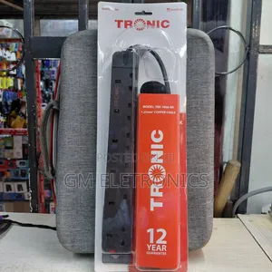 Original 6-Way Tronic Power Extension Socket- Black.