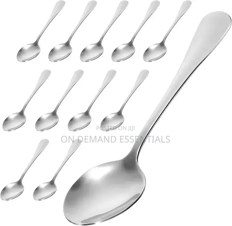 6pcs Stainless Steel Dinner Spoons
