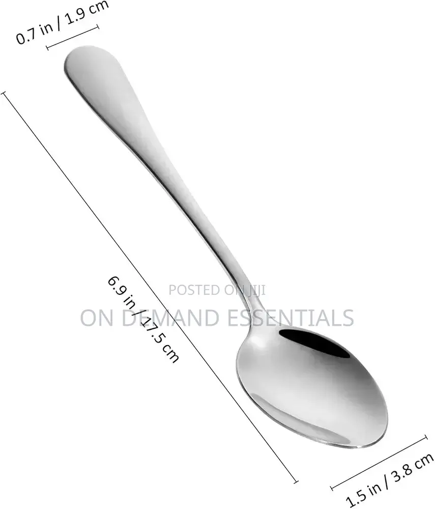 6pcs Stainless Steel Dinner Spoons