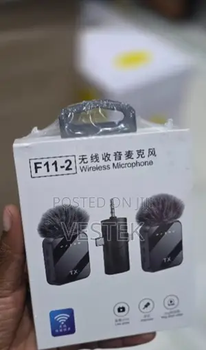 F11-2 2-in-1 Wireless Clip-on Microphone With Noise Reduction