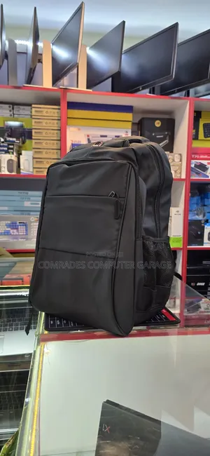 Black Backpack Laptop Bag.