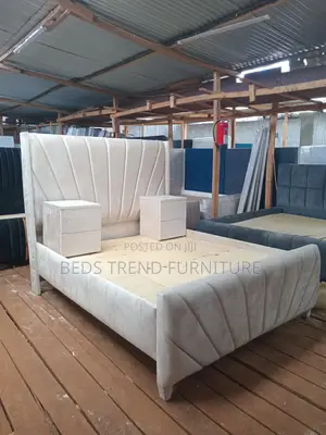 4x6 Chester Bed White With Side Cabinets