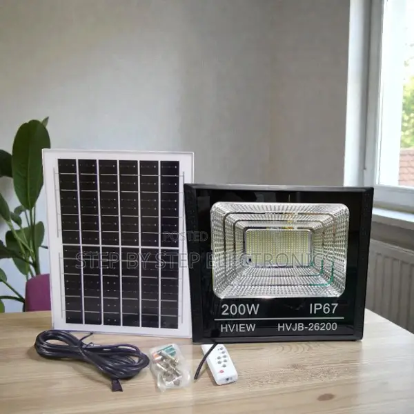 High Quality 200w Dusk to Dawn Solar Floodlight