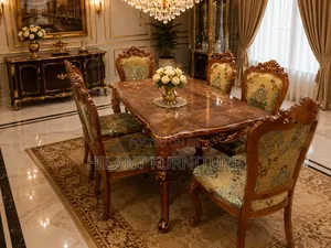 Unique Six-Seater Dining Table Set