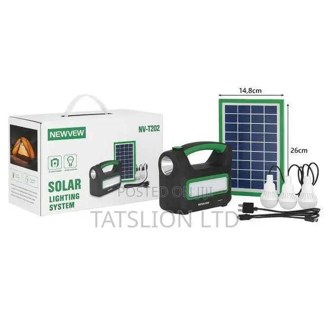 Solar Max MX-315 Solar Lighting Kit With 3 LED Bulbs,