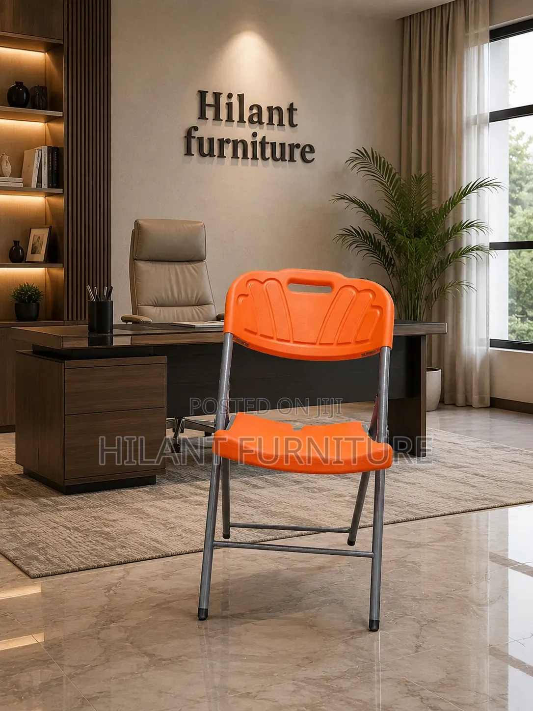 Orange Folding Chair
