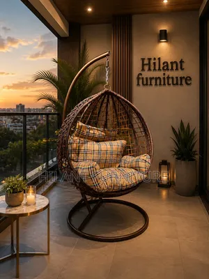 Brown Hammock Balcony Swing Chair