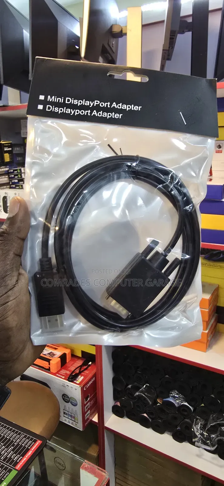 Display Port to Vga Cable 1.8m.
