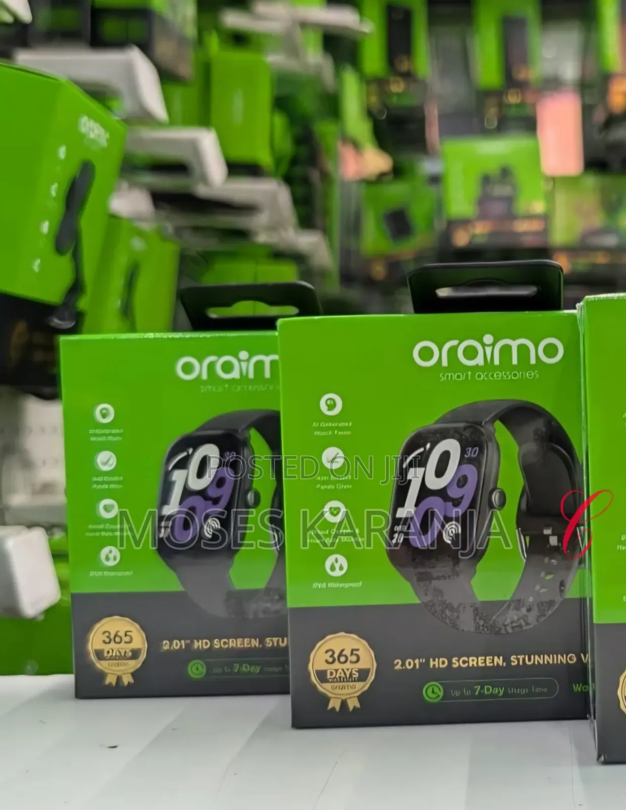 Oraimo Smart Watch 2.01" HD Display Bluetooth Calling Fitness Tracker