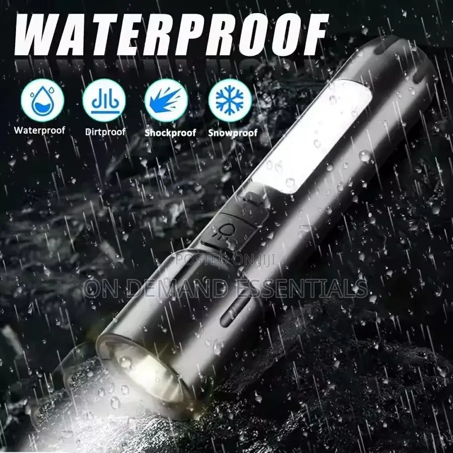 Mini EDC Flashlights USB Rechargeable Torch With 4 Modes