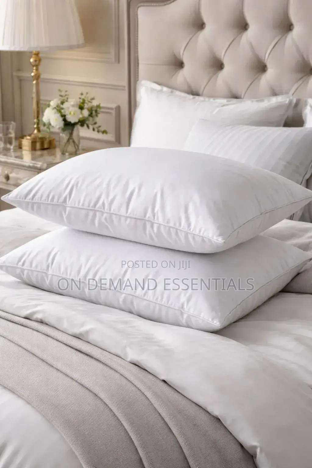 Ultra-Soft White Goose Cotton Pillows