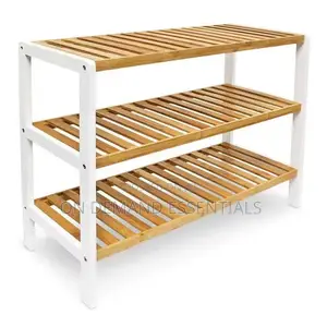 3 Layer Natural Bamboo Shoe Rack/ Storage Organizer