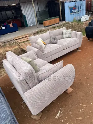 5-Seater Butterfly Sofa 3+2 Beige Bubble Fabric