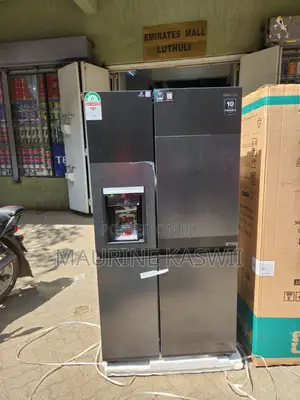 Hisense 549liters Side by Sideblack With Dispenser -Ref668dr