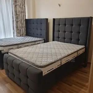 4x6 Chester Bed – Elegant Grey Upholstery