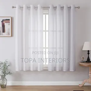 White Sheers for Living Room and Bedroom Blinders