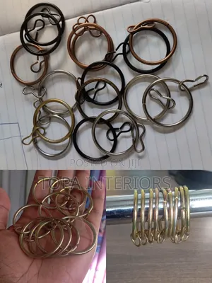 Round Metal Curtain Rings Also Known as Drapery Rings