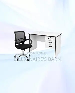 Practical 1m Desk and Secretarial Mesh Chair for Home Use