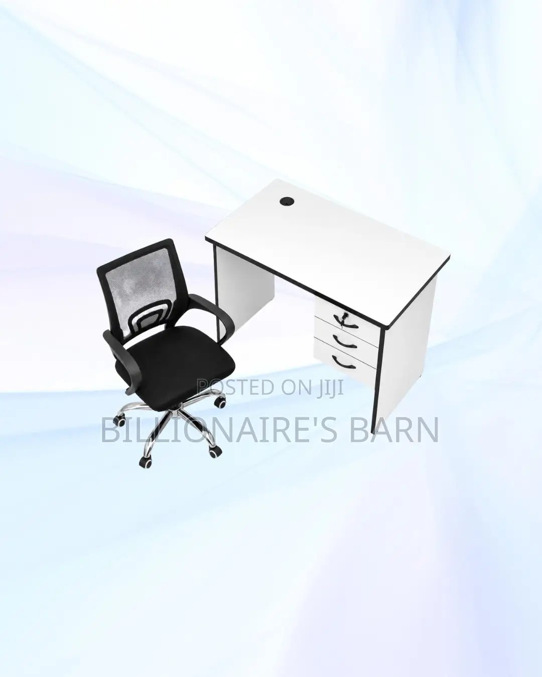 Practical 1m Desk and Secretarial Mesh Chair for Home Use