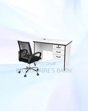 Practical 1m Desk and Secretarial Mesh Chair for Home Use
