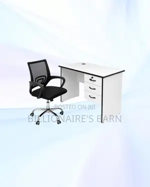 Practical 1m Desk and Secretarial Mesh Chair for Home Use