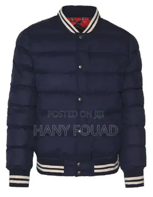 Gant Premium Quilted Varsity Bomber Jacket – Navy Blue