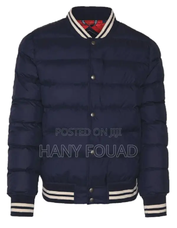 Gant Premium Quilted Varsity Bomber Jacket – Navy Blue