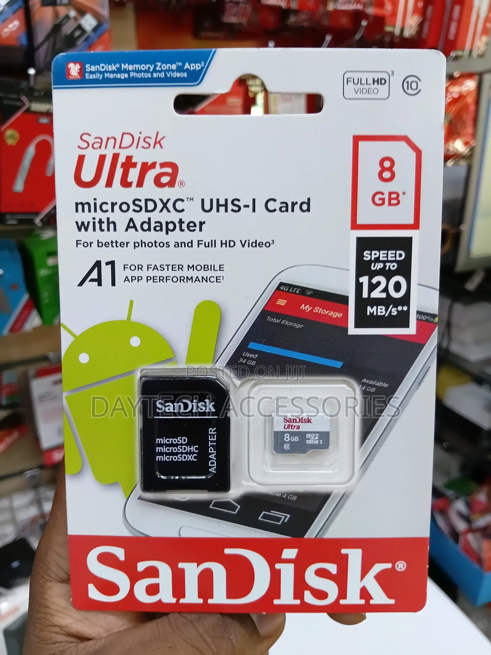 SanDisk Micro SD Memory Card - 8GB (Class 10)