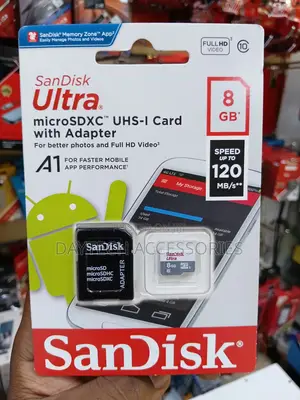 SanDisk Micro SD Memory Card - 8GB (Class 10)