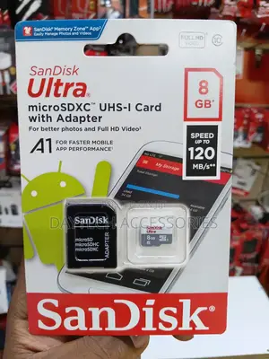 SanDisk Micro SD Memory Card - 8GB (Class 10)