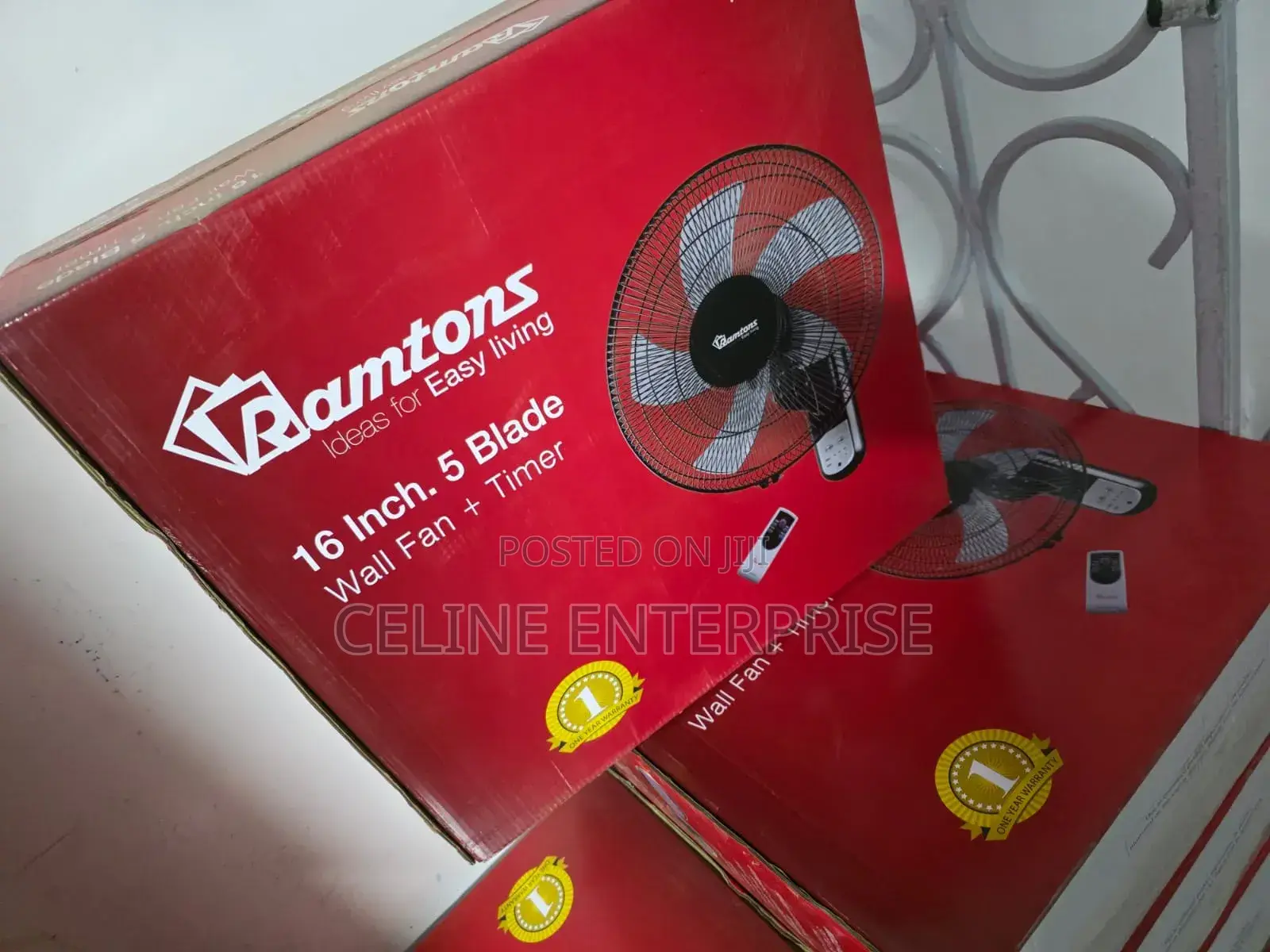 Ramtons 5-Blade Wall Fan