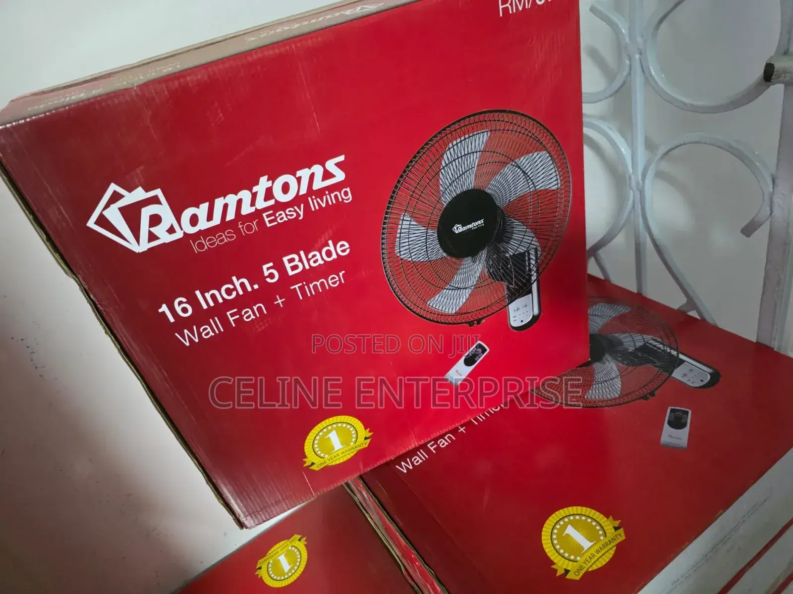 Ramtons RM/676 16" Wall Fan