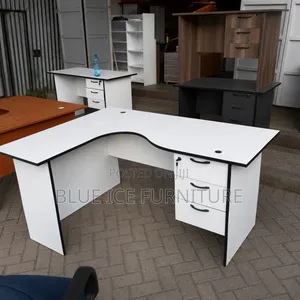 Executive Lshape Office Desk With 3 Drawers