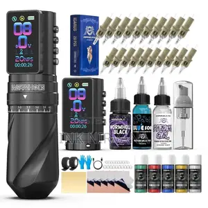 Wormhole Wireless Tattoo Machine Full Kit- 2 PCS Batteries