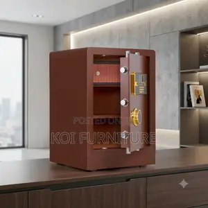 Office Safe; Brown-Red Home Office Storage Safes