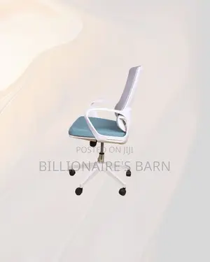 Practical White Mid Back Mesh Office Chair for Modern Workspace Appeal