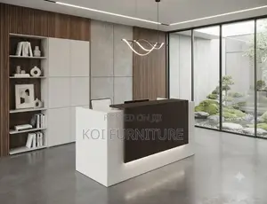 Reception Desk; 1.6 Meters White Office Reception Desk With Drawers