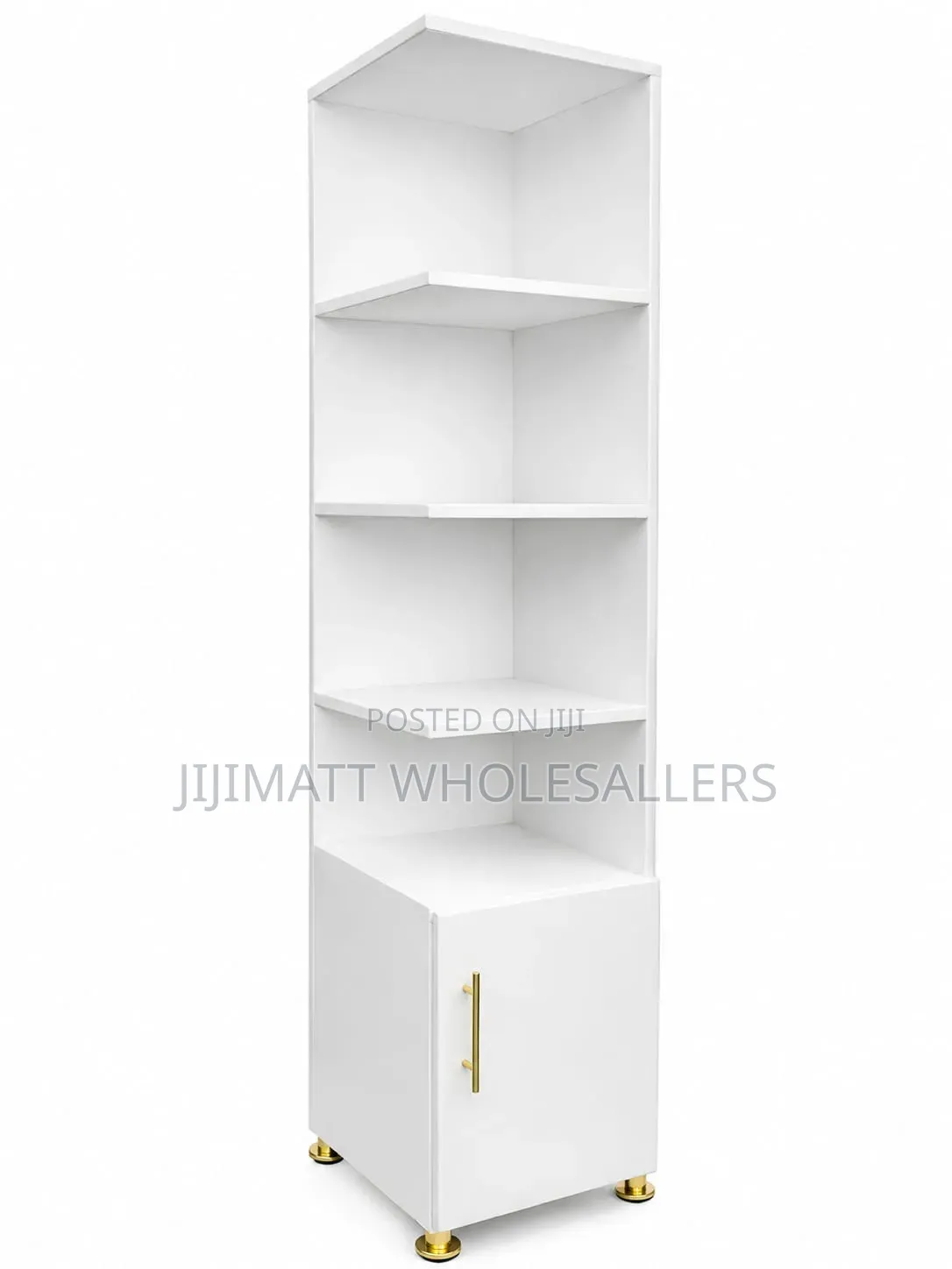 Executive White Book Shelves