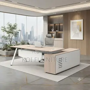 Office Desk; 1.6 Meter Executive Office Desk With Built in Storage