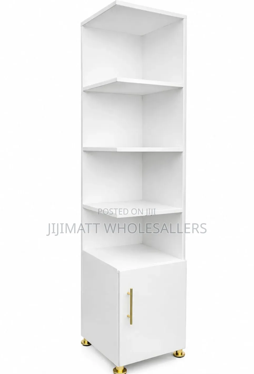 Executive White Book Shelves