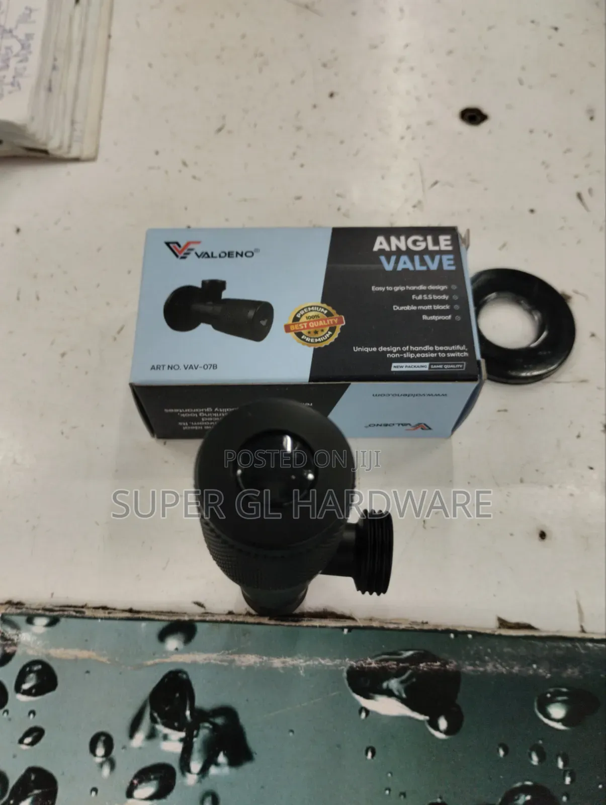 Black Angle Valve