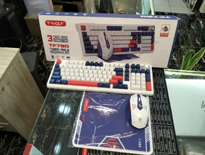 T-Wolf TF780 3-in-1 Mechanical Gaming Combo in White